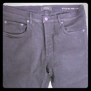Purple Brand Black Skinny Jean